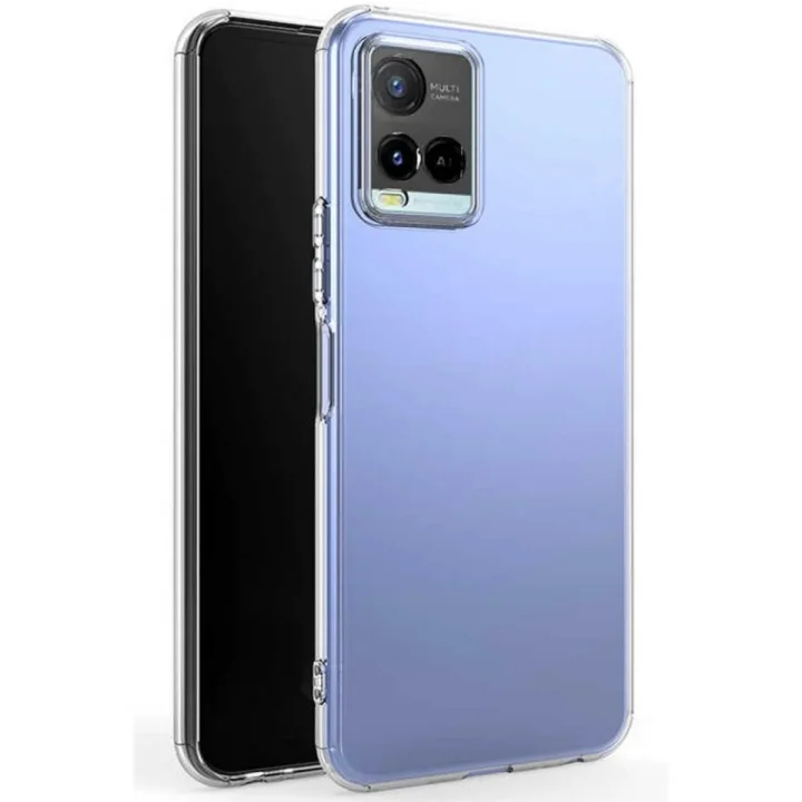 Mey İthalat®  Vivo Y21S Kılıf Lüx Şeffaf Silikon