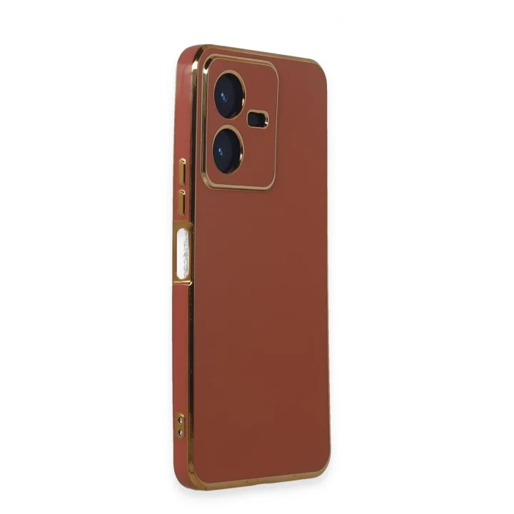 Mey İthalat®  Vivo Y22 2022 Kılıf Volet Silikon - Kırmızı