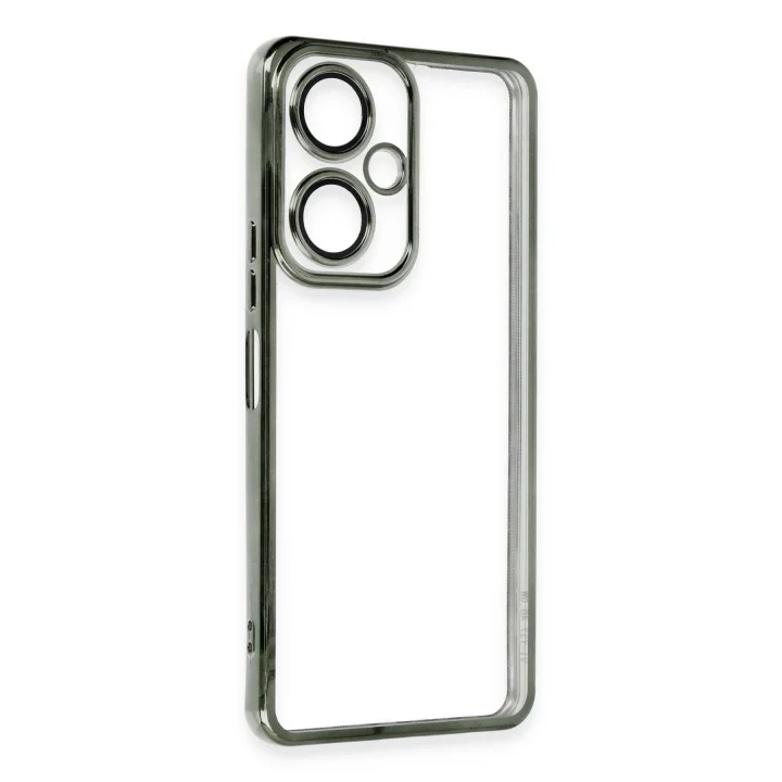 Mey İthalat®  Vivo Y27 Kılıf  Lensli Silikon - Yeşil