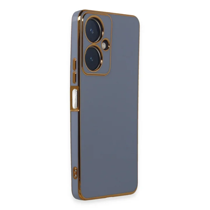 Mey İthalat®  Vivo Y27 Kılıf Volet Silikon - Mavi