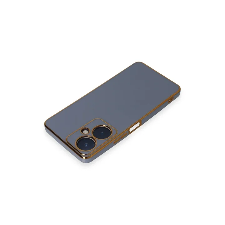 Mey İthalat®  Vivo Y27 Kılıf Volet Silikon - Mavi