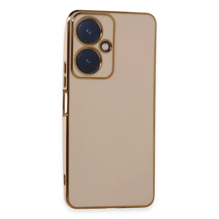 Mey İthalat®  Vivo Y27 Kılıf Volet Silikon - Pembe