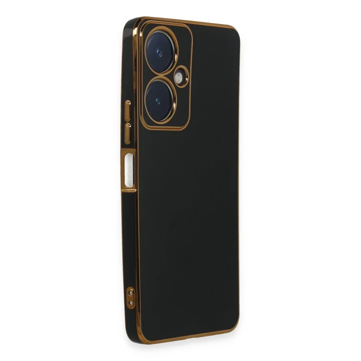 Mey İthalat®  Vivo Y27 Kılıf Volet Silikon - Siyah