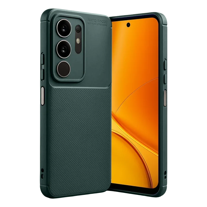 Mey İthalat®  Vivo Y29 4G Auto Focus Karbon Kapak - Koyu Yeşil