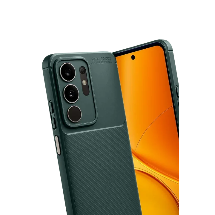 Mey İthalat®  Vivo Y29 4G Auto Focus Karbon Kapak - Koyu Yeşil