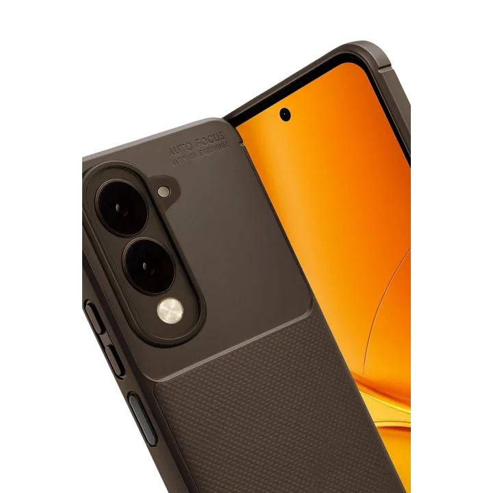 Mey İthalat®  Vivo Y29S Auto Focus Karbon Kapak - Kahverengi