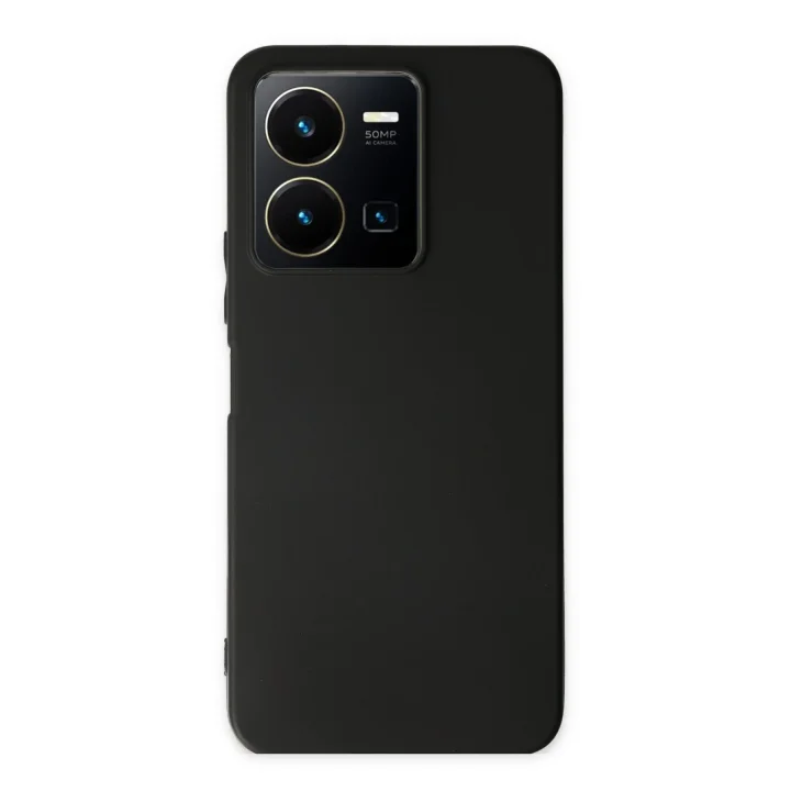 Mey İthalat®  Vivo Y35 Kılıf First Silikon - Siyah