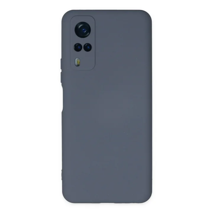 Mey İthalat®  Vivo Y53S Kılıf Nano içi Kadife Silikon - Gri