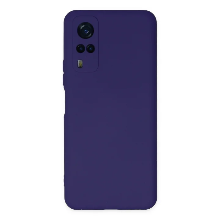 Mey İthalat®  Vivo Y53S Kılıf Nano içi Kadife Silikon - Mor