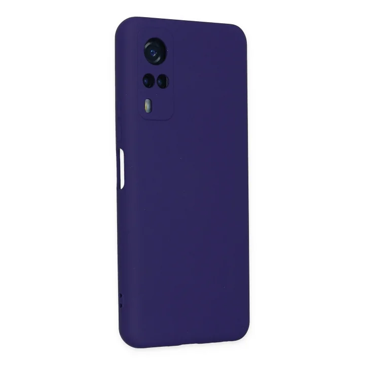 Mey İthalat®  Vivo Y53S Kılıf Nano içi Kadife Silikon - Mor