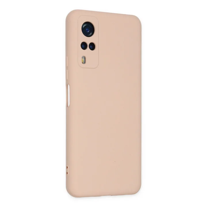 Mey İthalat®  Vivo Y53S Kılıf Nano içi Kadife Silikon - Pudra