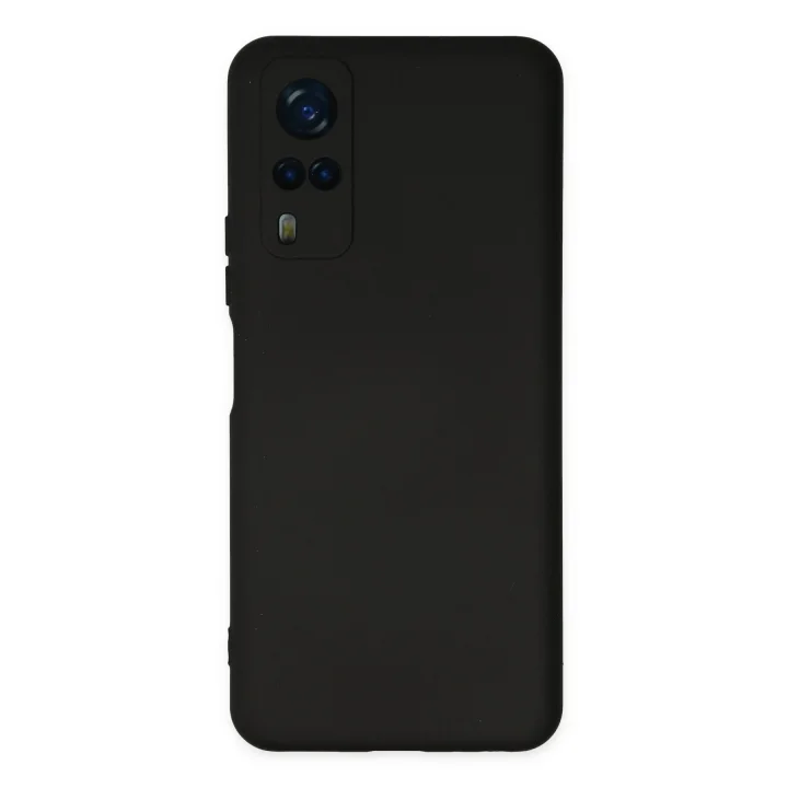 Mey İthalat®  Vivo Y53S Kılıf Nano içi Kadife Silikon - Siyah