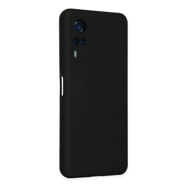 Mey İthalat®  Vivo Y53S Kılıf Nano içi Kadife Silikon - Siyah