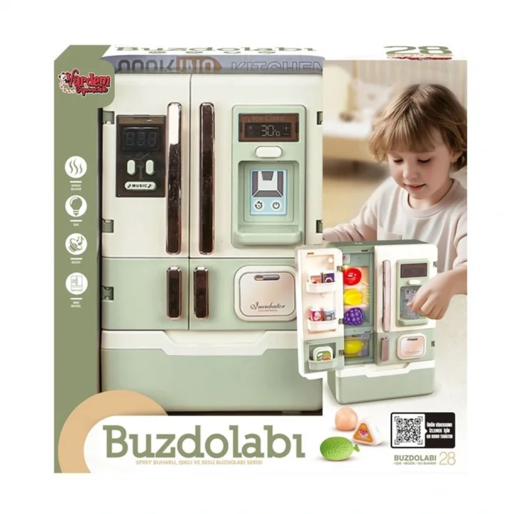 Mey İthalat® VRD10650 IŞIKLI VE SESLİ AKSESUARLI BUZDOLABI