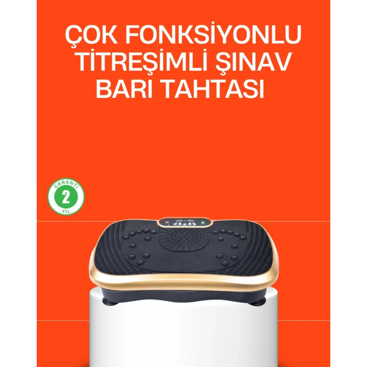Mey İthalat® Vücut Şekillendirmeye Yardımcı Titreşimli Spor Platformu