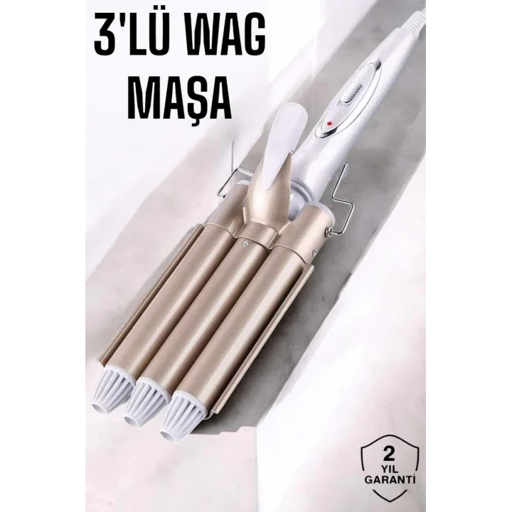 Mey İthalat® Wag Maşa Doğal ve Hacimli Bukleler için İdeal Saç Şekillendirme Aracı