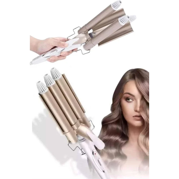 Mey İthalat® Wag Maşa Profesyonel Saç Şekillendirici İyon Özellikli Isı Kademeli