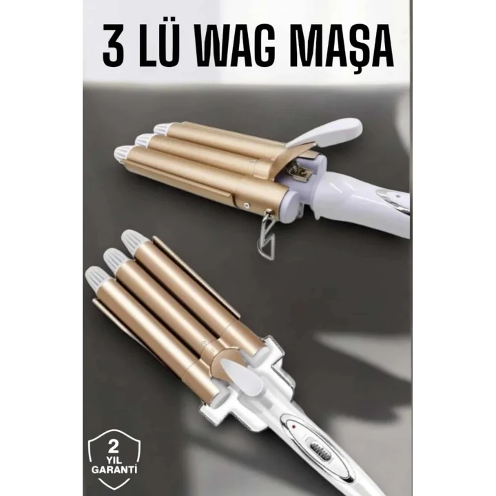 Mey İthalat® Wag Maşa Yüksek Isı Ayarlı Su Dalga Maşası