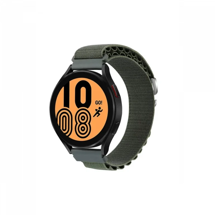 Mey İthalat®  Watch 20mm KR410 Kumaş Kordon - Yeşil