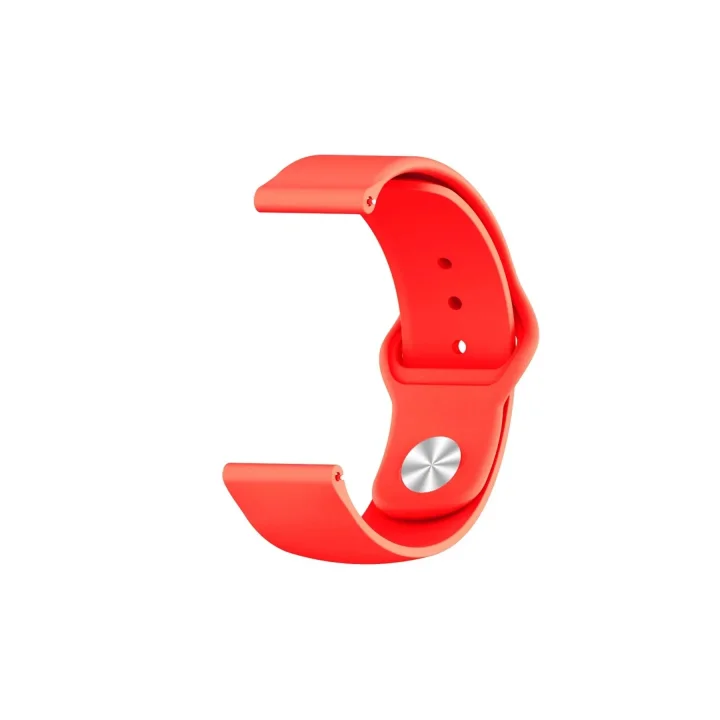 Mey İthalat®  Watch 22mm Klasik Kordon - Kırmızı