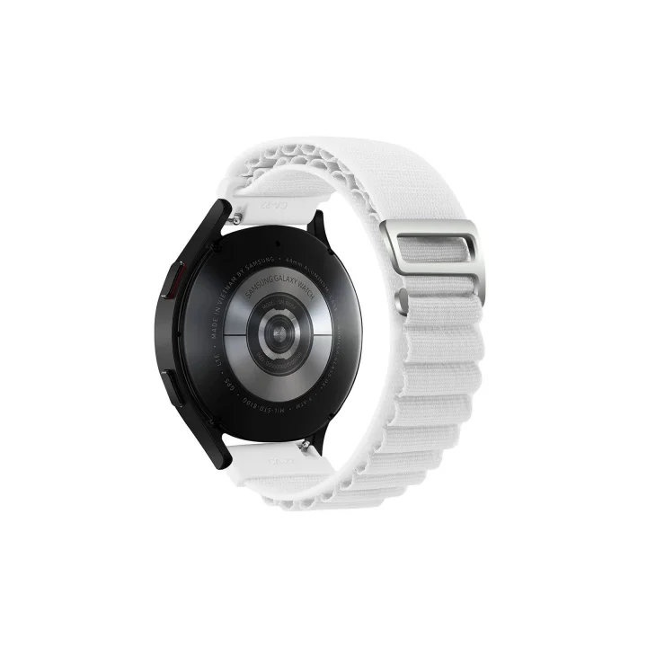 Mey İthalat®  Watch 22mm KR410 Kumaş Kordon - Beyaz