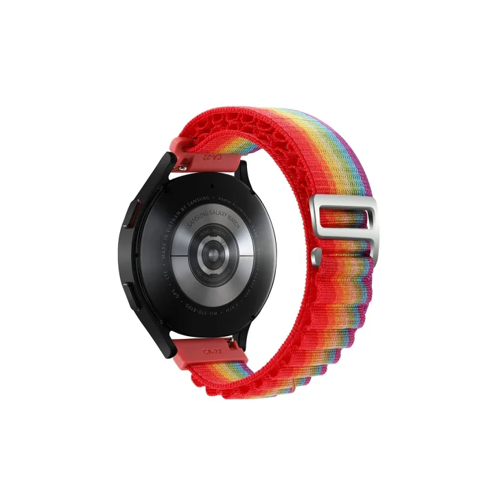 Mey İthalat®  Watch 22mm KR410 Kumaş Kordon - Gökkuşağı 1