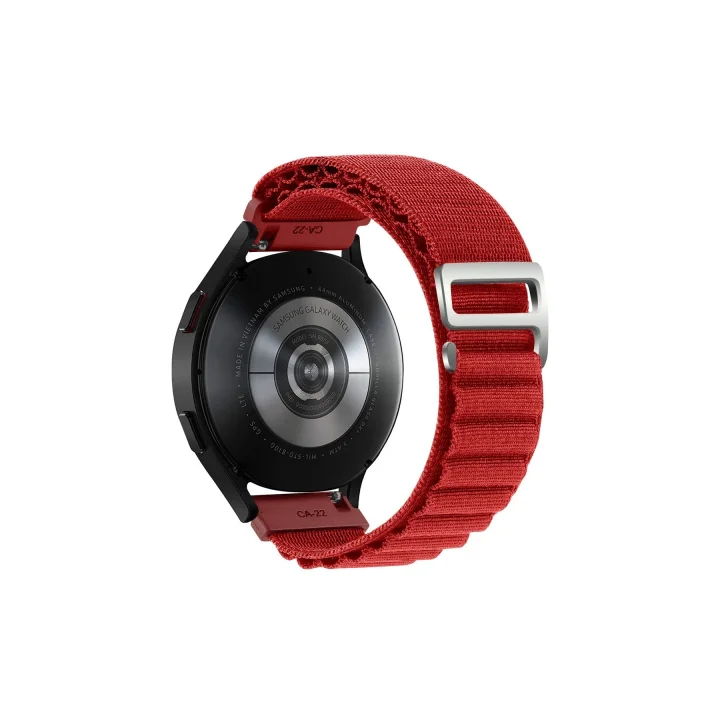 Mey İthalat®  Watch 22mm KR410 Kumaş Kordon - Kırmızı