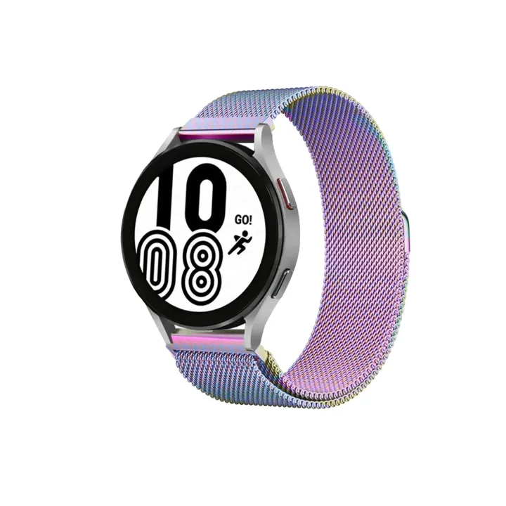 Mey İthalat®  Watch 22mm Metal Mıknatıslı Kordon - Rainbow