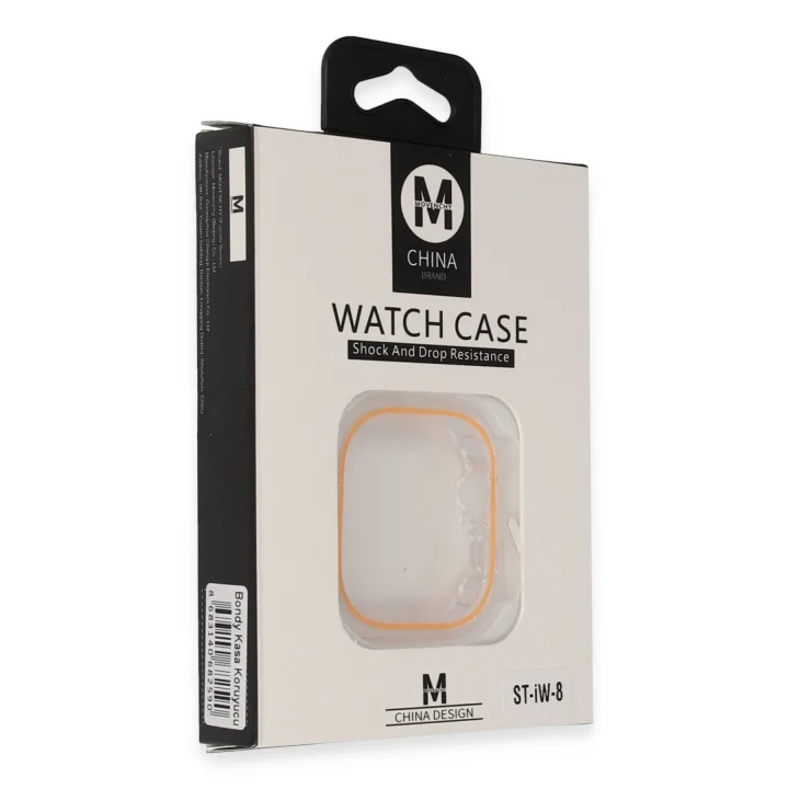Mey İthalat®  Watch 45mm Bondy Kasa Koruyucu - Turuncu