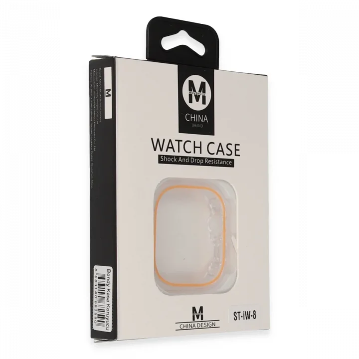 Mey İthalat®  Watch 45mm Bondy Kasa Koruyucu - Turuncu
