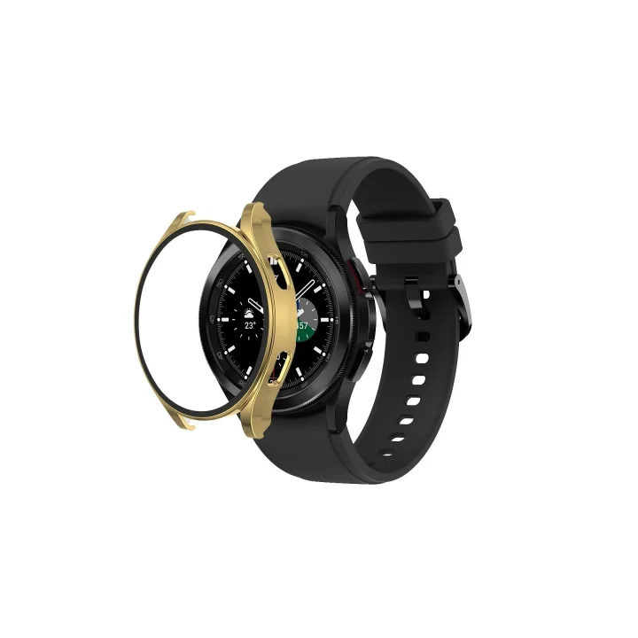 Mey İthalat®  Watch 5 Pro 45mm Wall Camlı Kasa Ekran Koruyucu - Gold