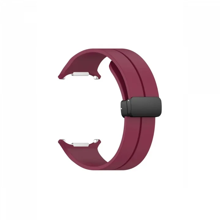 Mey İthalat®  Watch 7 Ultra KR418 Tender Silikon Kordon - Bordo