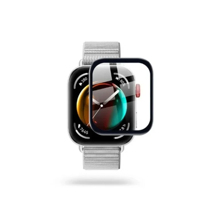Mey İthalat®  Watch Fit 3 Polymer Nano Ekran Koruyucu - Şeffaf