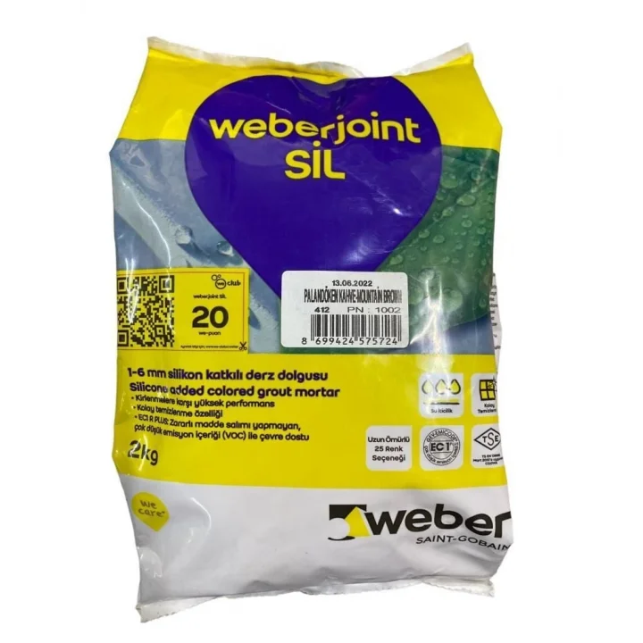 Mey İthalat® Weber Joint Sil 412 Palandöken Kahve Derz Dolgu 2 Kg
