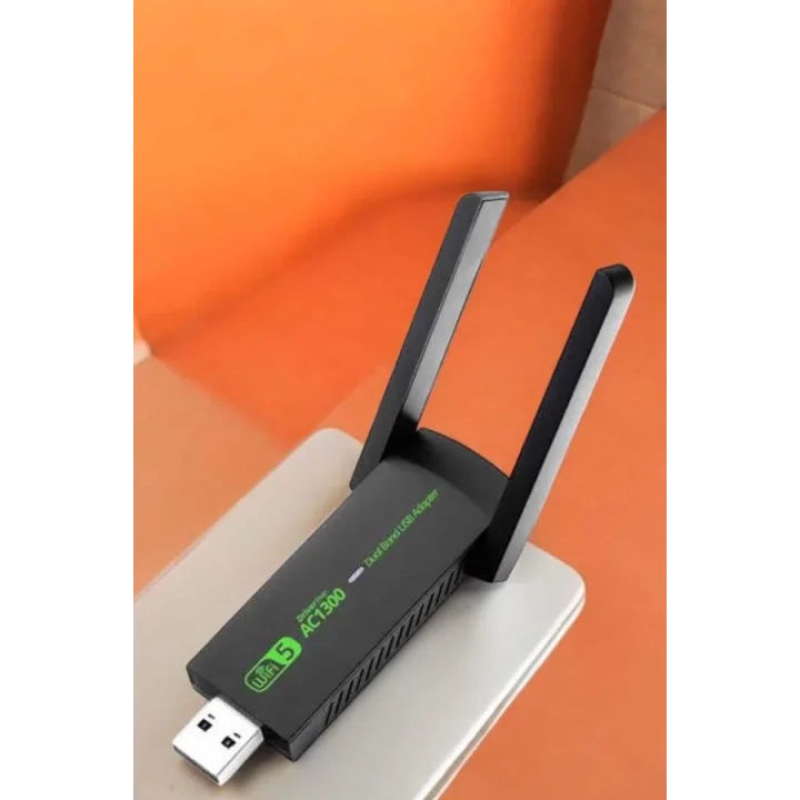 Mey İthalat® Wifi Adaptör Çift Bantlı Kablosuz Wifi Adaptörü