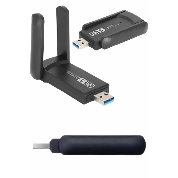 Mey İthalat® Wifi Alıcı Dual Band Usb 3.0 Adaptör Kablosuz Windows 7/8/10/11