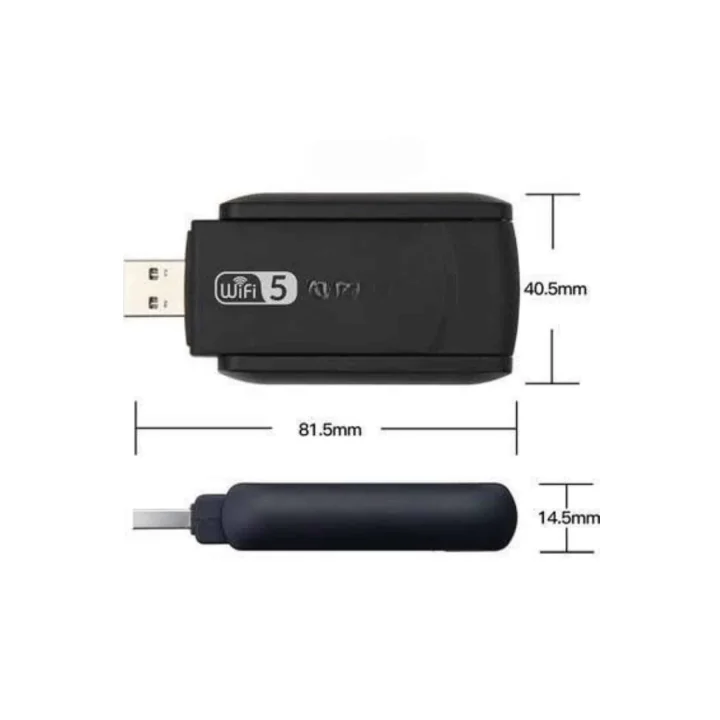 Mey İthalat® Wifi Alıcı Dual Band Usb 3.0 Adaptör Kablosuz Windows 7/8/10/11