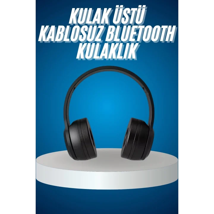 Mey İthalat® Wireless 5.0 Bluetooth Kablosuz Kulaklık ANC Özellikli Kulak Üstü Ayarlanabilir