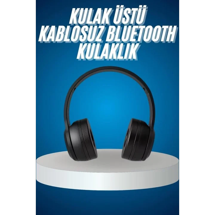 Mey İthalat® Wireless 5.0 Bluetooth Kablosuz Kulaklık ANC Özellikli Kulak Üstü Ayarlanabilir