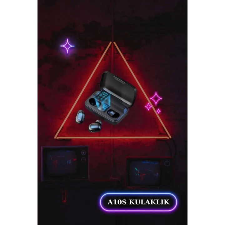 Mey İthalat® Wireless Şarjlı Pembe Akıllı Saat ve Kablosuz Bluetooth Kulaklık Dokunmatik Kontrol