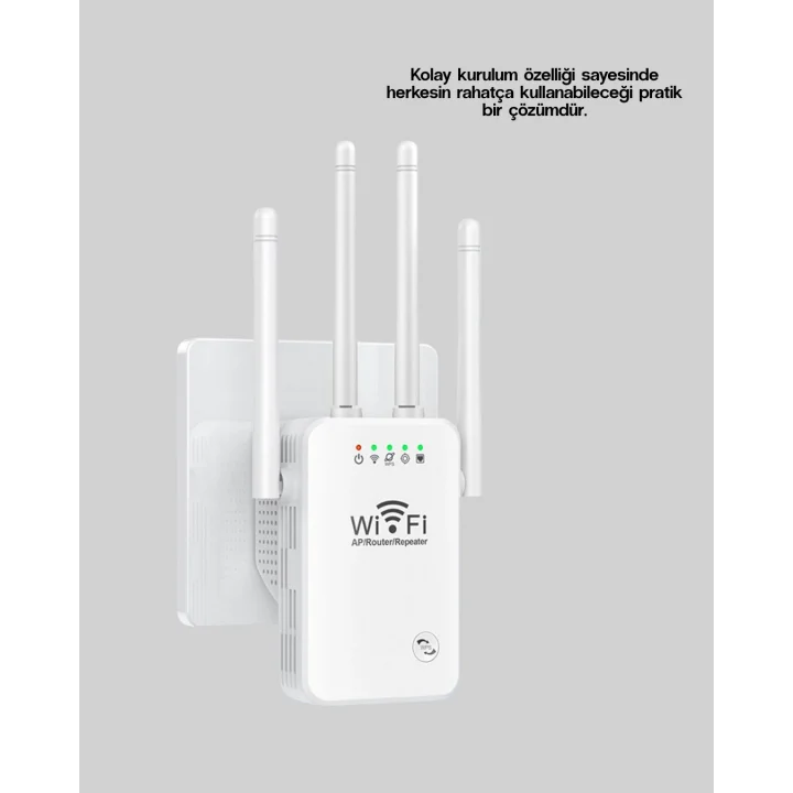 Mey İthalat® WPS Destekli 2.4GHz + 5GHz WiFi Sinyal Güçlendirici