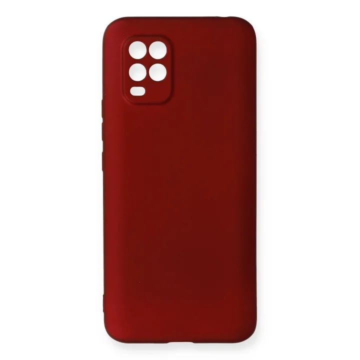 Mey İthalat®  Xiaomi Mi 10 Lite Kılıf First Silikon - Bordo