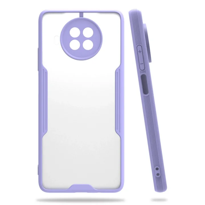 Mey İthalat®  Xiaomi Mi 10T Lite Kılıf Platin Silikon - Lila