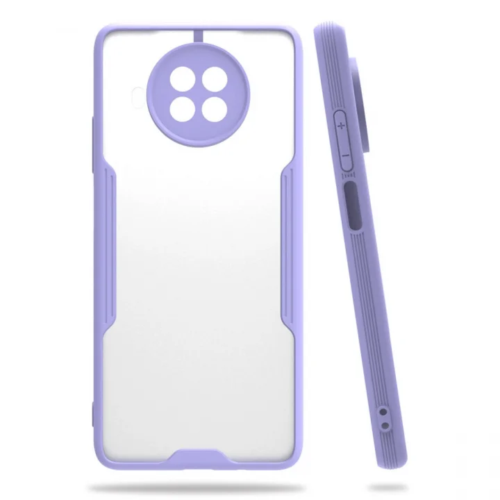 Mey İthalat®  Xiaomi Mi 10T Lite Kılıf Platin Silikon - Lila