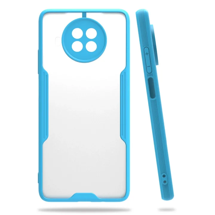 Mey İthalat®  Xiaomi Mi 10T Lite Kılıf Platin Silikon - Mavi