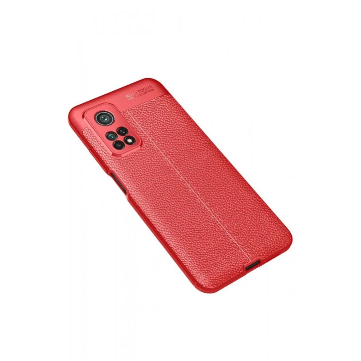Mey İthalat®  Xiaomi Mi 10T Pro Kılıf Auto Focus Kapak - Kırmızı