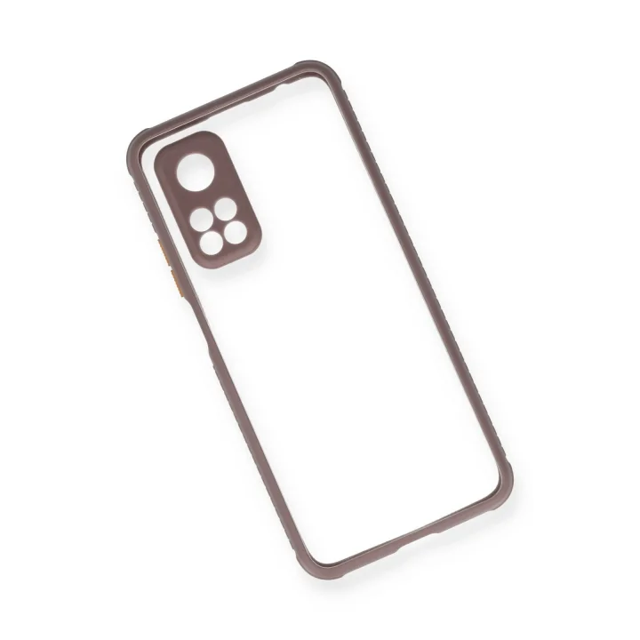 Mey İthalat®  Xiaomi Mi 10T Pro Kılıf Miami Şeffaf Silikon - Açık Mor