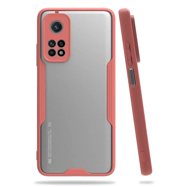 Mey İthalat®  Xiaomi Mi 10T Pro Kılıf Platin Silikon - Pembe