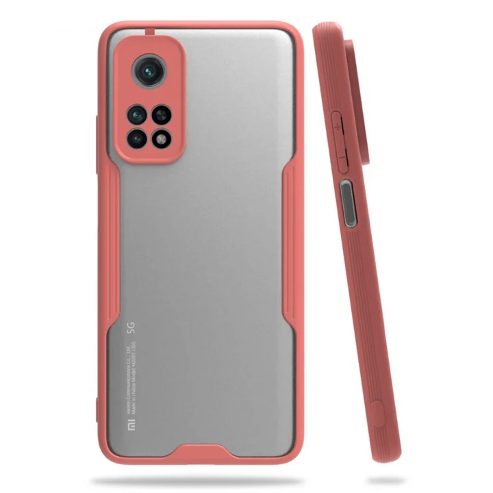 Mey İthalat®  Xiaomi Mi 10T Pro Kılıf Platin Silikon - Pembe