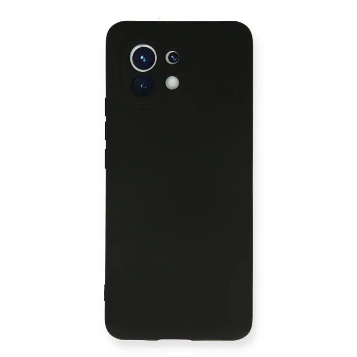 Mey İthalat®  Xiaomi Mi 11 Kılıf Nano içi Kadife Silikon - Siyah